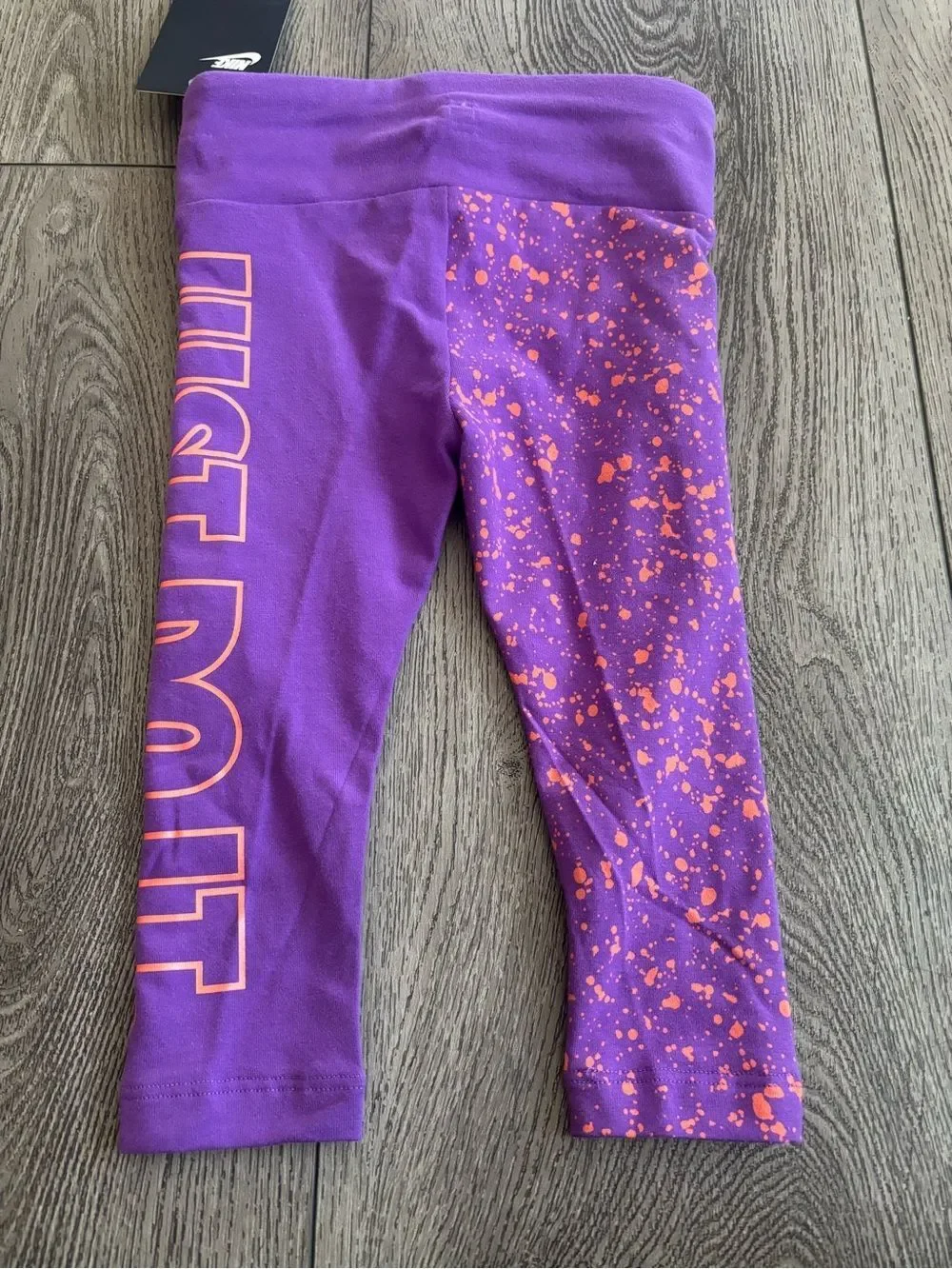 Nike Kids Purple and Orange Active Leggings